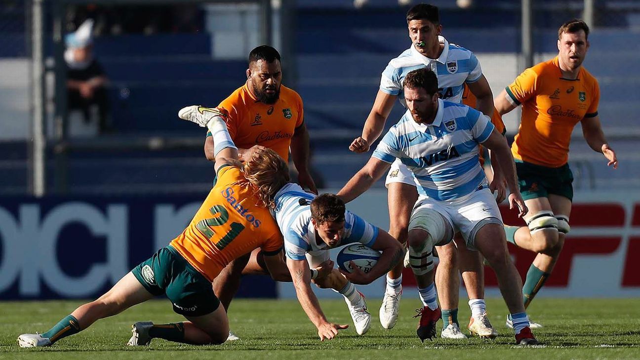 Los Pumas superaron a los Wallabies por 48-17 en un partido histórico y quedaron punteros del Rugby Championship.