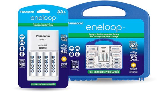 Pilas recargables Eneloop de Panasonic
