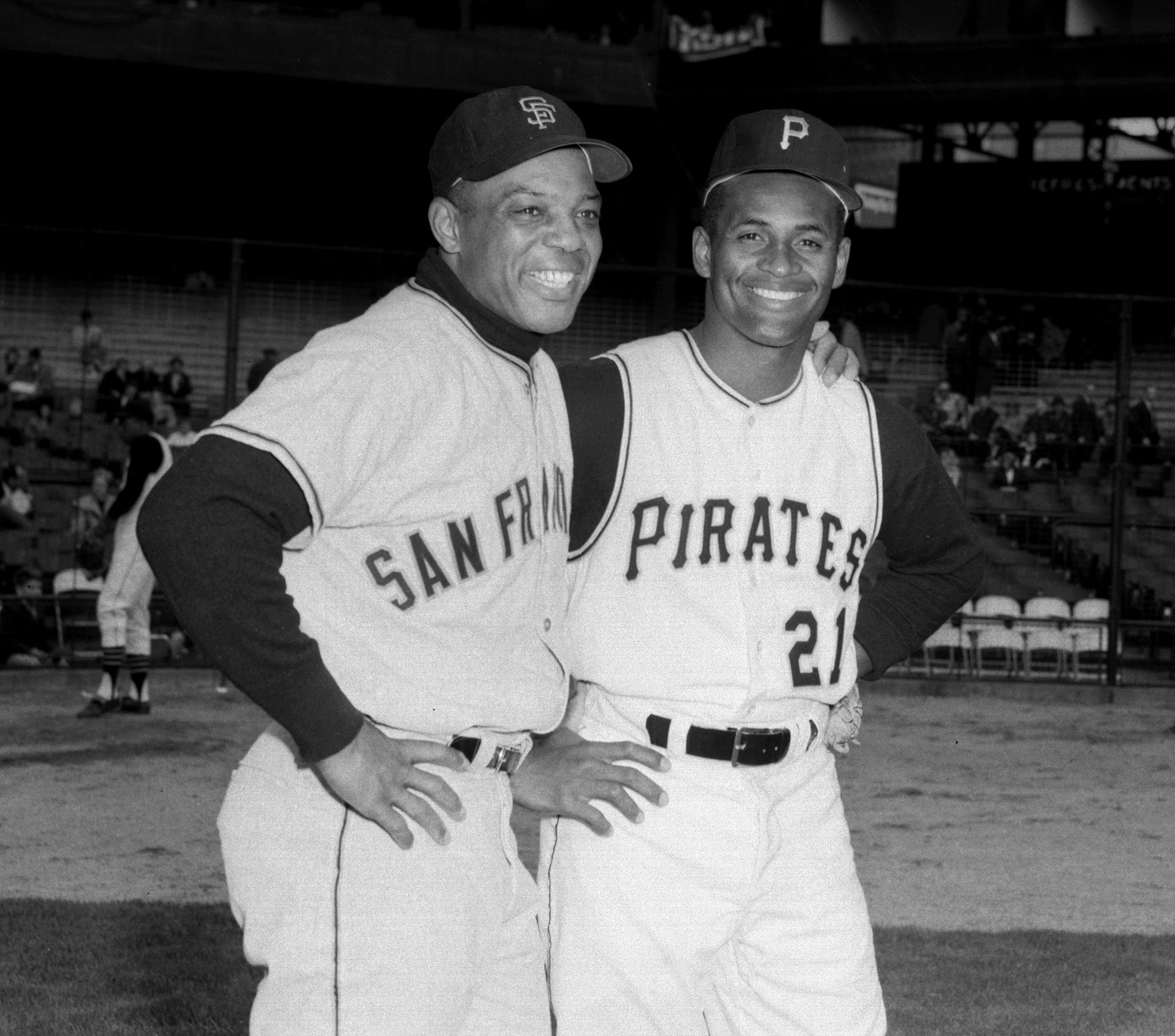Roberto Clemente and Willie Mays