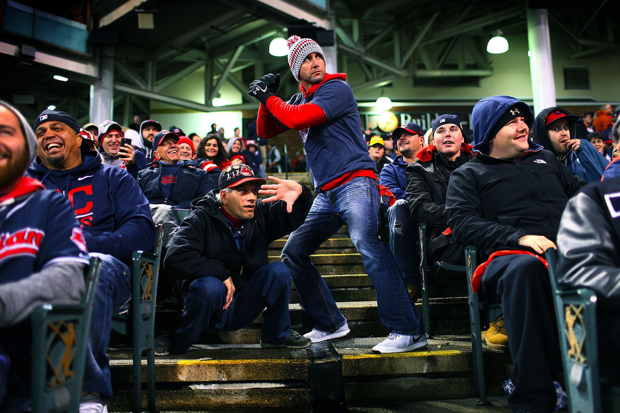 Mientras tanto en Progressive Field...