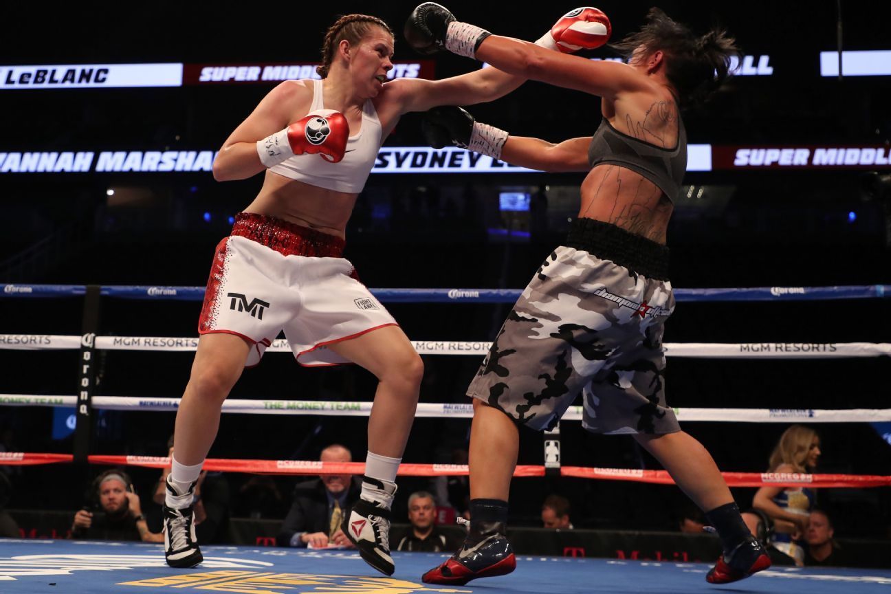 Savannah Marshall  venci� por decisi�n un�nime a Sydney LeBlanc.