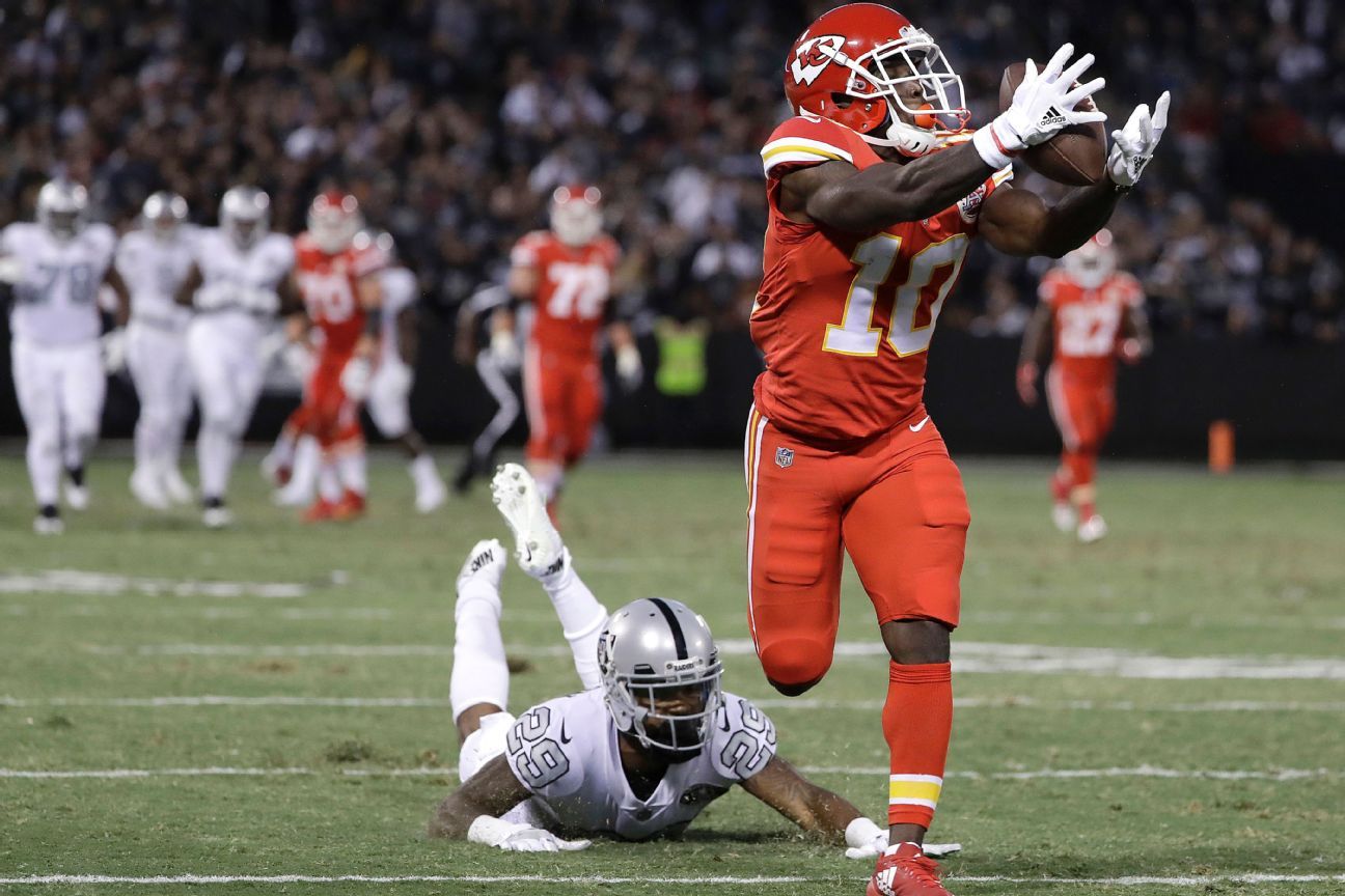 Tyreek Hill, WR, Kansas City Chiefs