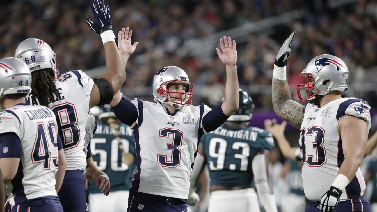 Stephen Gostkowski, K, New England Patriots
