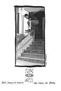 Josh Swindell performs a trick in a 1990 advertisement for Planet Earth.