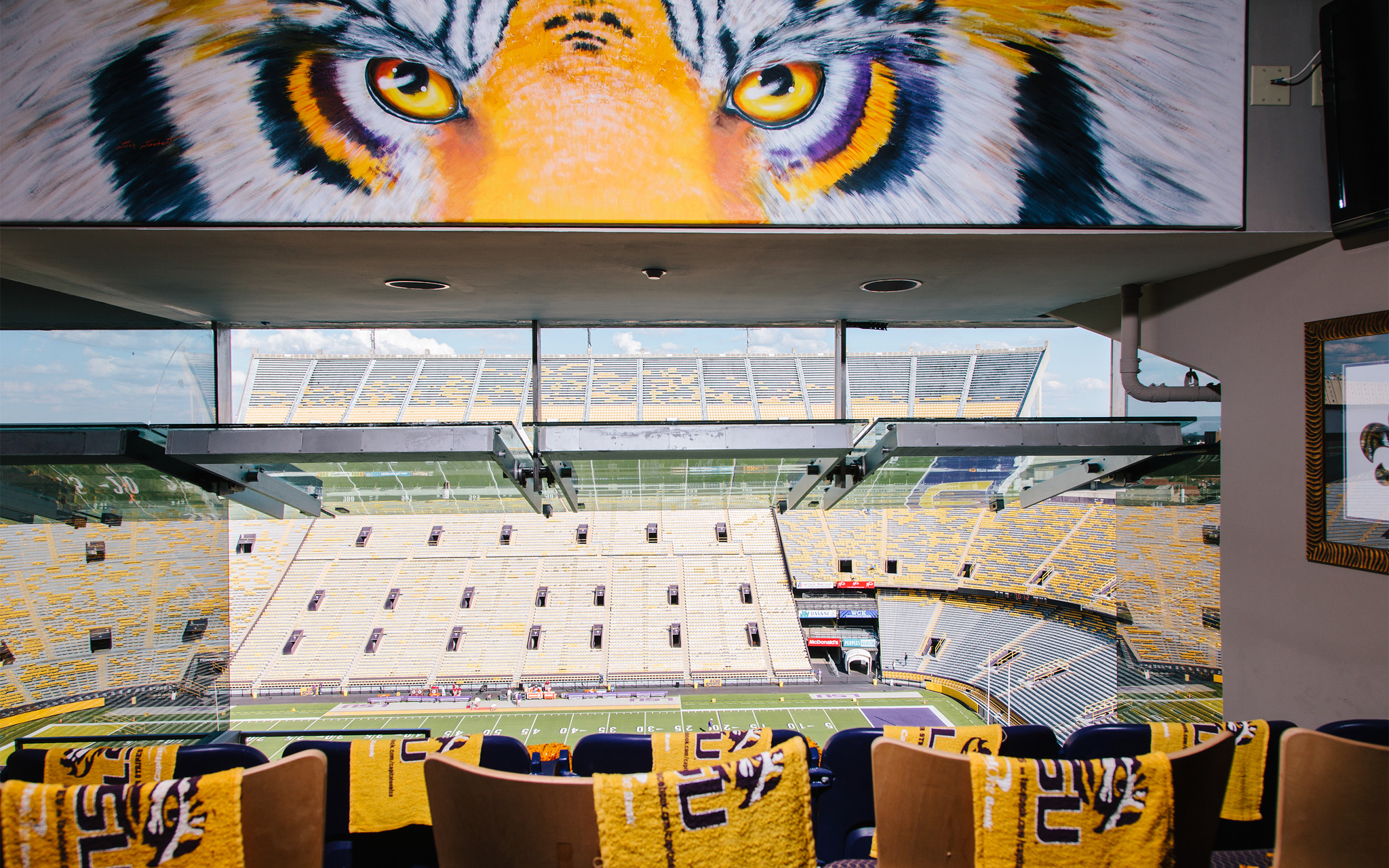 A suite view in Tiger Stadium You should have been there. . . ESPN