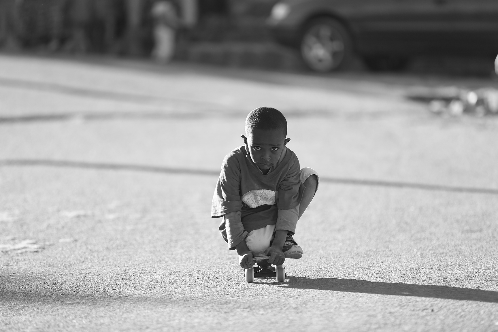 Child on a skateboard