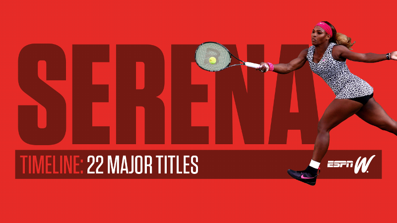 Timeline of Serena Williams' 22 major titles - ESPN