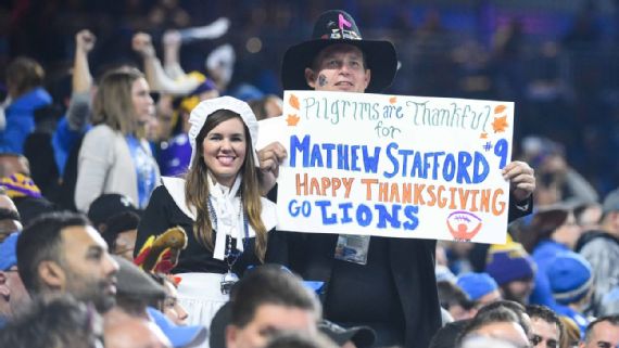 Why the Cowboys and Lions always play on Thanksgiving Day, NFL teams'  records on the holiday 