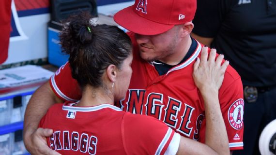 Column: Angels' no-hitter tribute to Tyler Skaggs is an absolute gem - Los  Angeles Times