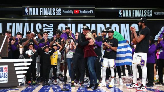 Team Los Angeles Lakers Nike 2020 NBA Finals Champions Celebration