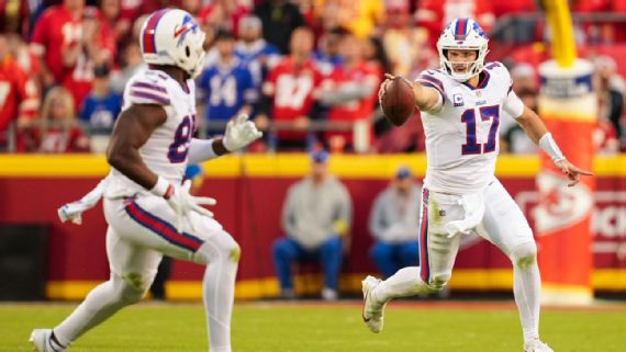 Buffalo Bills' Josh Allen thrives on off-platform throws - ESPN - Buffalo  Bills Blog- ESPN