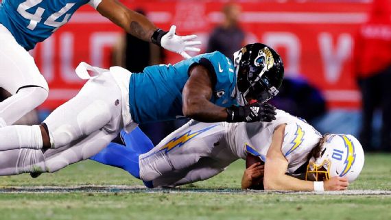 Chargers blow 27-point lead in 31-30 playoff loss to Jaguars - Los Angeles  Times