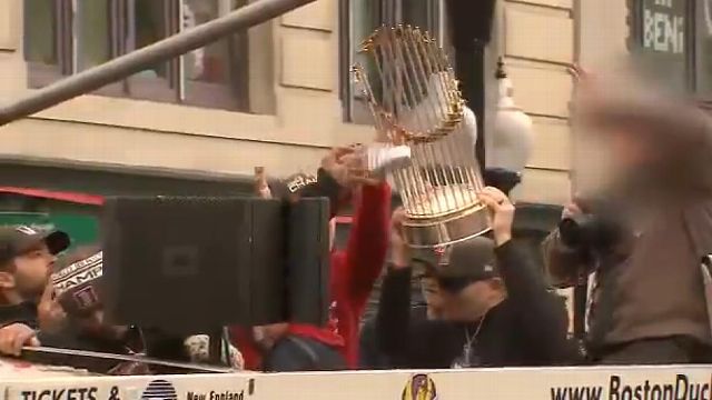 Boston Red Sox World Series trophy repaired after parade damage - ESPN