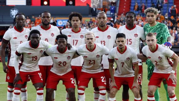 <strong>Equipo oficial de la selección canadiense para la Copa América 2024. Foto: EFE </strong>   