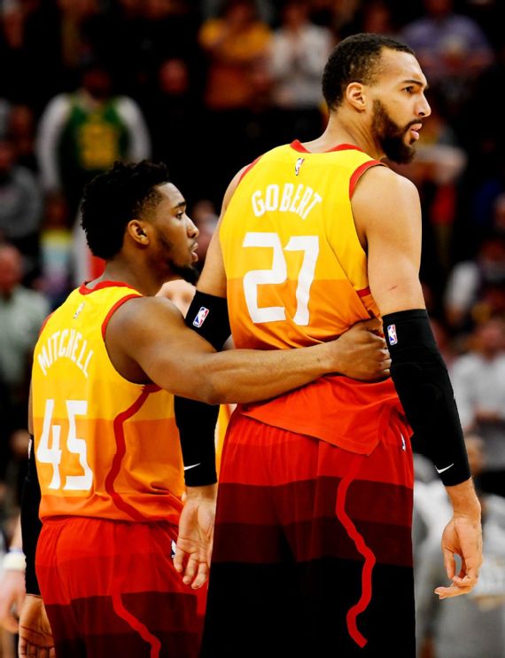 Rudy Gobert at ⁤a news conference