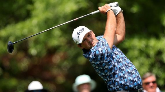 Patrick Reed in floral shirt
