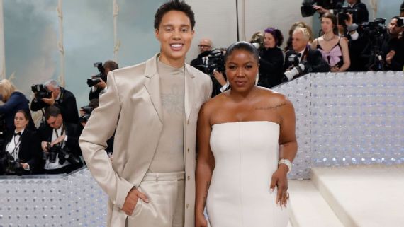 Brittney Griner`s custom Calvin Klein outfit at Met Gala 2023