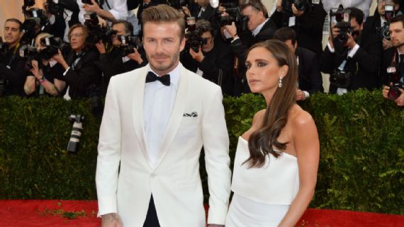 David Beckham in a Ralph Lauren dinner blazer at Met Gala 2014