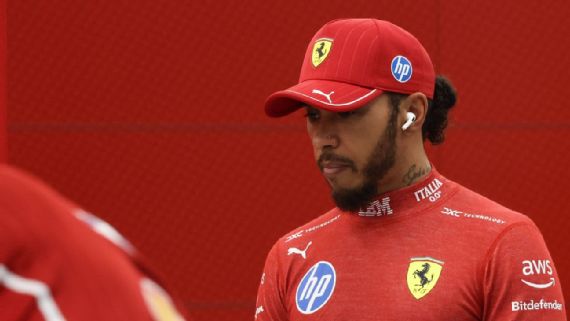 Lewis Hamilton no Ferrari