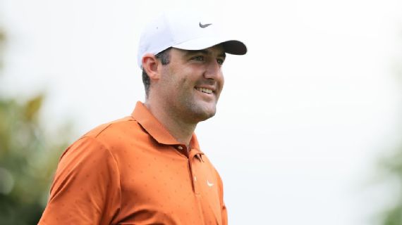 Scottie Scheffler durante la primera ronda del Campeonato de la PGA