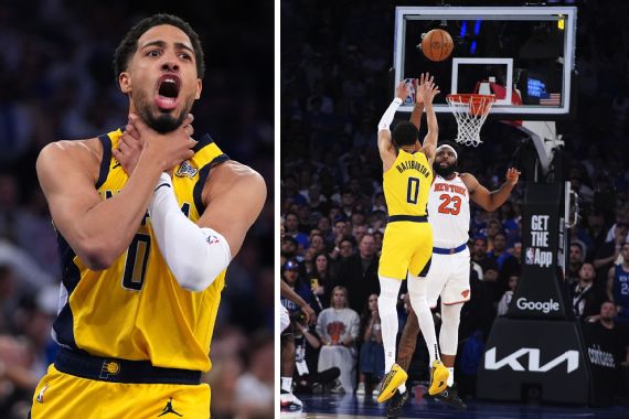 Tyrese Haliburton recreates Reggie Miller`s `choke` gesture