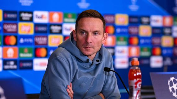 Pep ‍Lijnders, possibly joining Manchester City, in a dynamic pose.