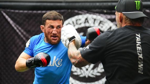 Merab Dvalishvili in action during a UFC fight