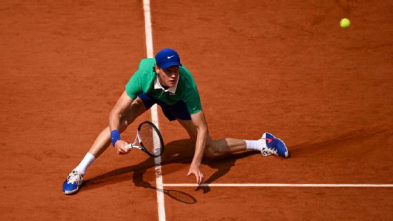 Jannik Sinner em Roland-Garros