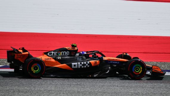 Lando Norris em ação no GP da Áustria
