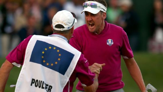 Ian Poulter at Medinah, 2012 Ryder Cup