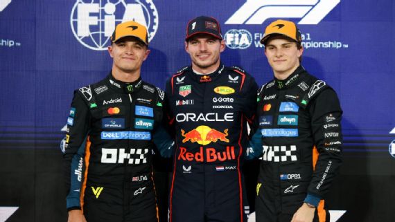 Max Verstappen took pole position for the Abu Dhabi GP as Lando Norris starts on the front row, and Oscar Piastri in third.