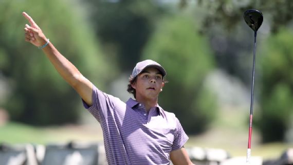 Charlie Woods, a junior at The Benjamin School in Palm Beach, Florida, has verbally committed to play golf at Florida State. He is 21st in the Rolex American Junior Golf Association rankings.