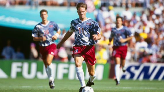 La camiseta alternativa de Estados Unidos en el Mundial 1994
