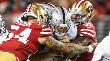 AJ McCarron: Oakland Raiders backup quarterback plays in loss to 49ers