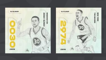 Stephen Curry Treats '2974' Collection Holders With Birthday Cake NFT