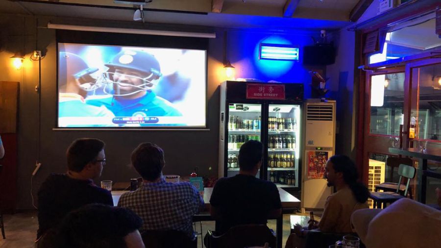 Watching India v Pakistan in Beijing