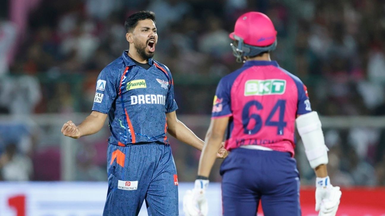 Avesh Khan sticks to his guns and wins a Russian roulette of yorkers at the death