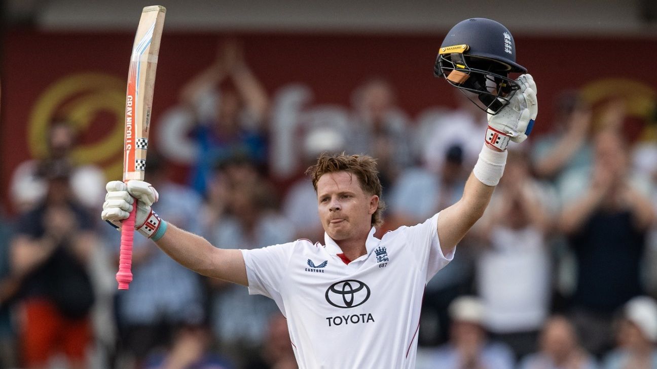 Ollie Pope’s century buys him the summer at No 3