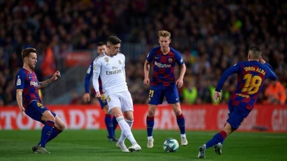 Federico Valverde Tuvo Su Primer Clasico De Titular Espn Video