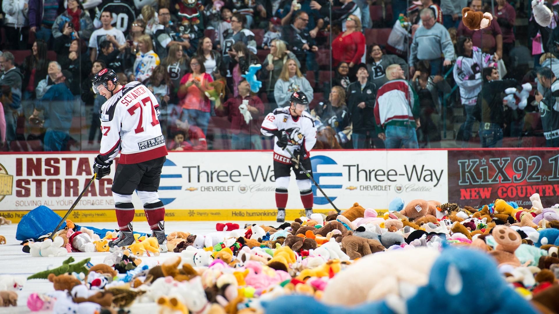 everblades teddy bear toss 2018