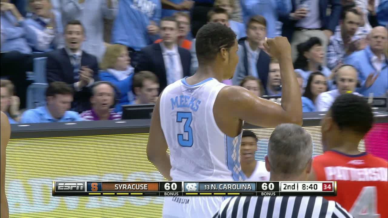 2H UNC K. Meeks made Jumper. - ESPN Video