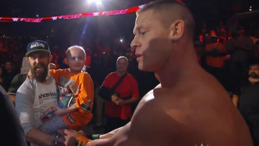 John Cena and Sting honor 7-year-old cancer survivor - ESPN Video ...
