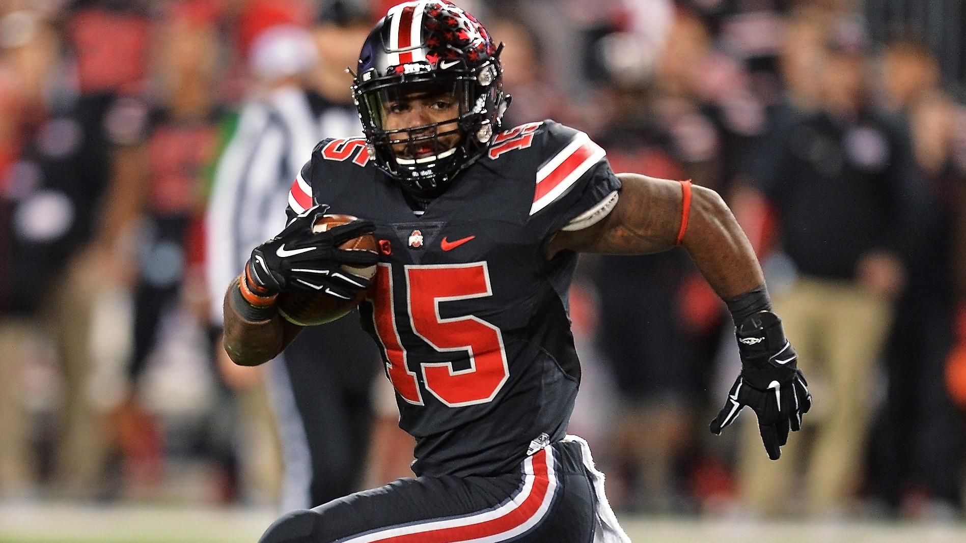 Ohio State will be debuting new red pants for a “scarlet out” on