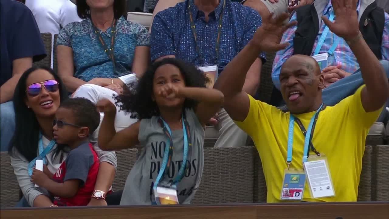 Mike Tyson And His Daughter Dance It Up In Indian Wells Espn Video