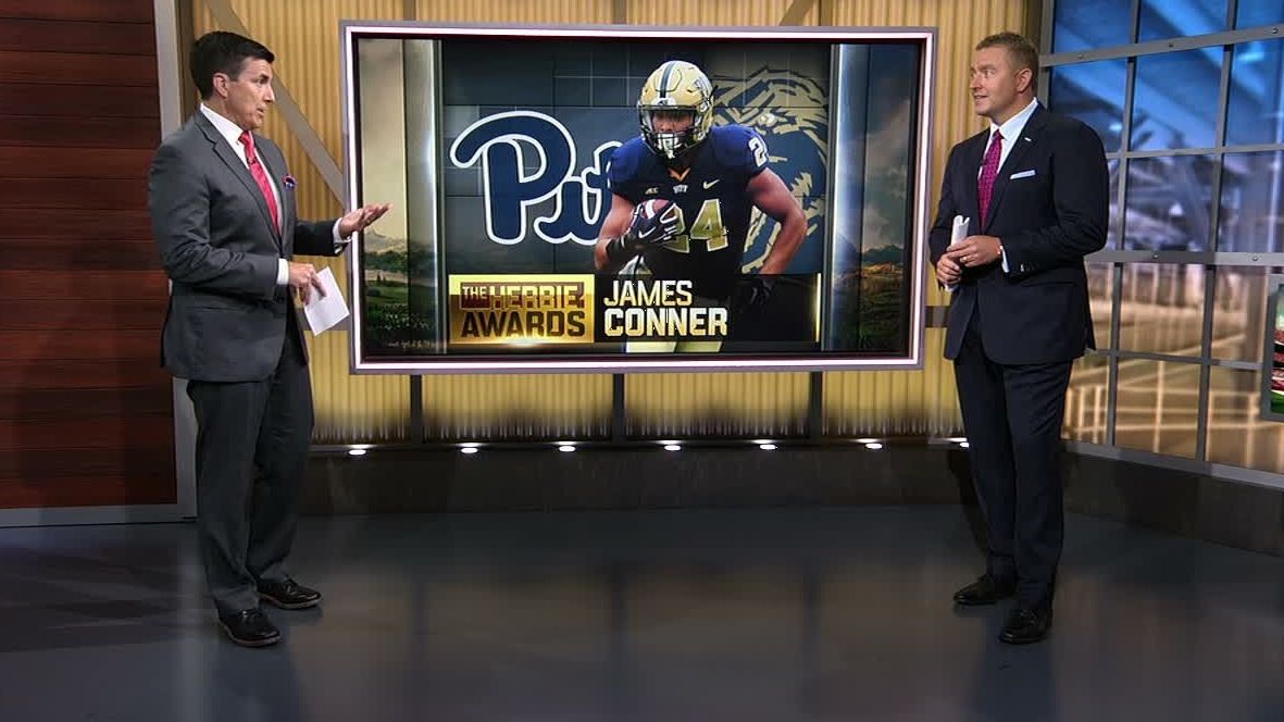 James Conner receives the ultimate Herbie award ESPN Video