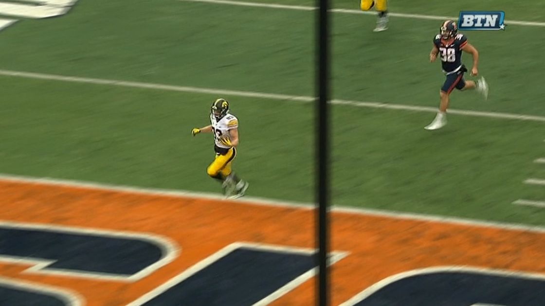 Iowa returns punt 55 yards to the house ESPN Video