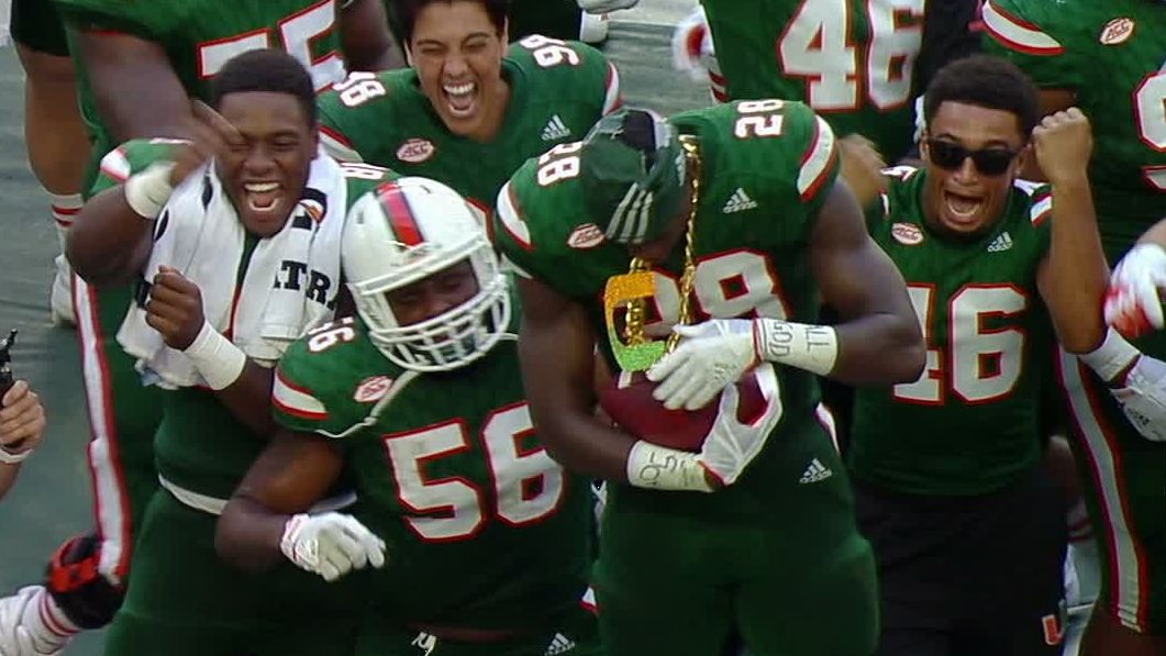 miami football turnover chain