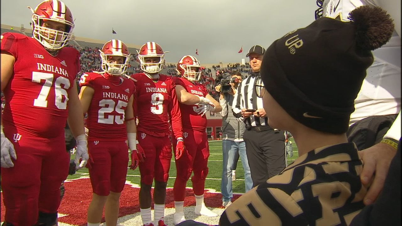 Tyler Trent Serves As Indiana S Honorary Captain Espn Video