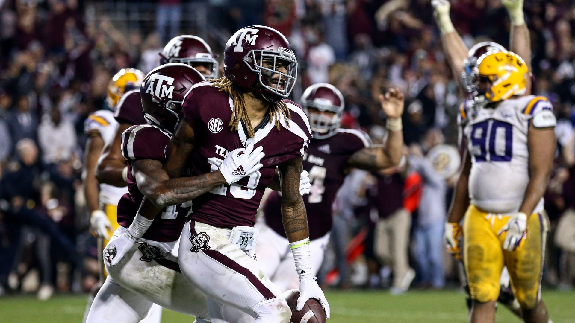 Texas A M Tops Lsu In Record Tying 7 Ots Espn Video