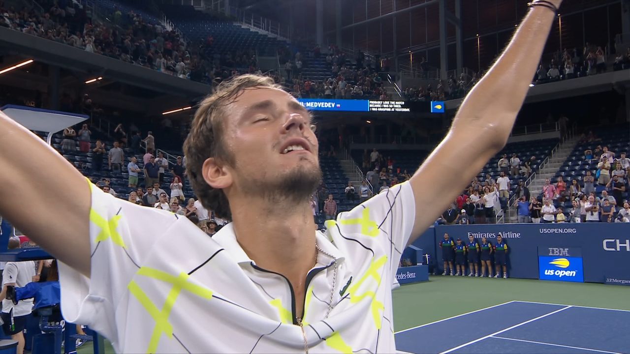 Watch: Daniil Medvedev responds to fans booing after his victory